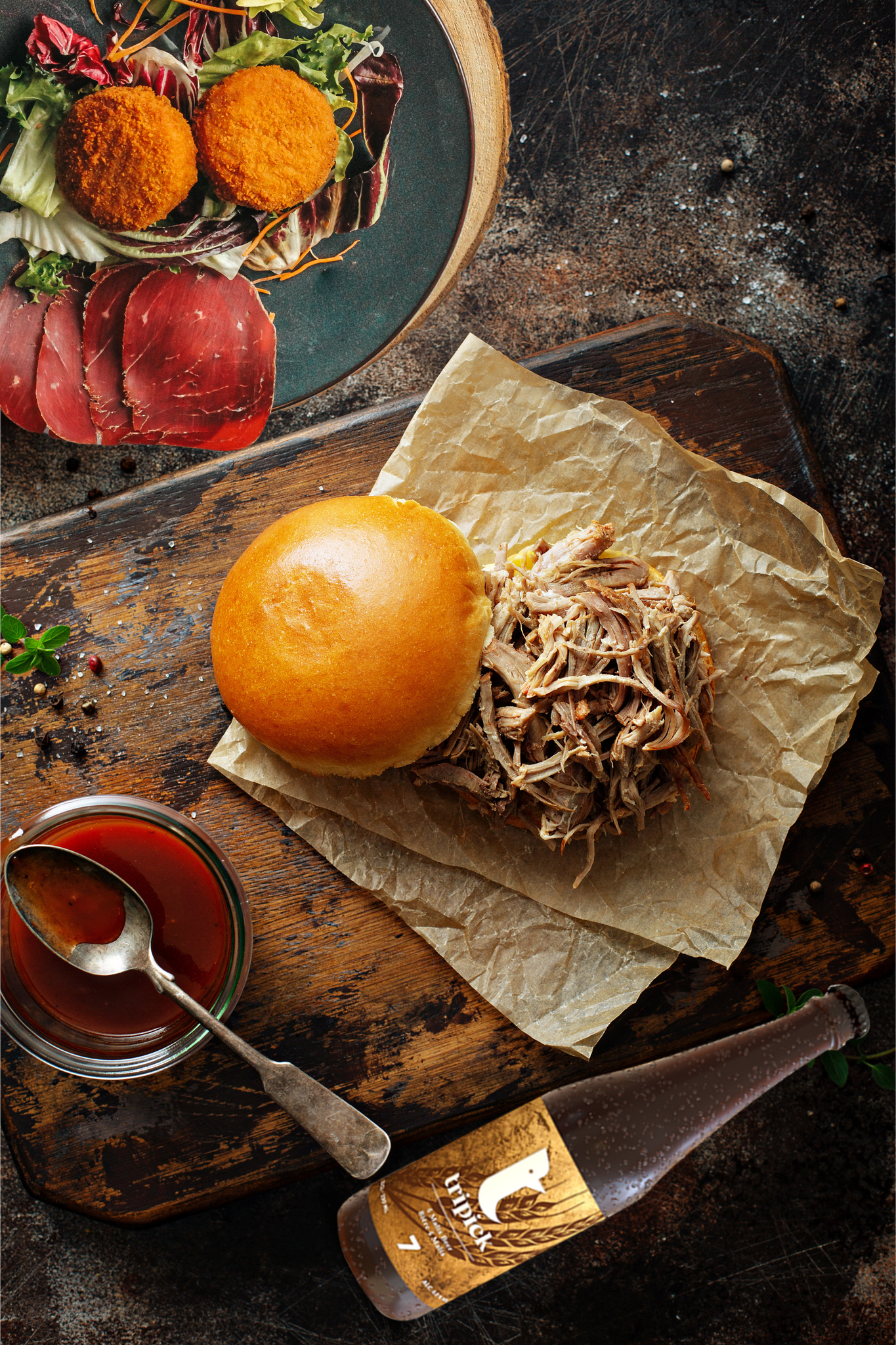 Croquettes de pulled pork & Tripick fabrication maison 2X70g