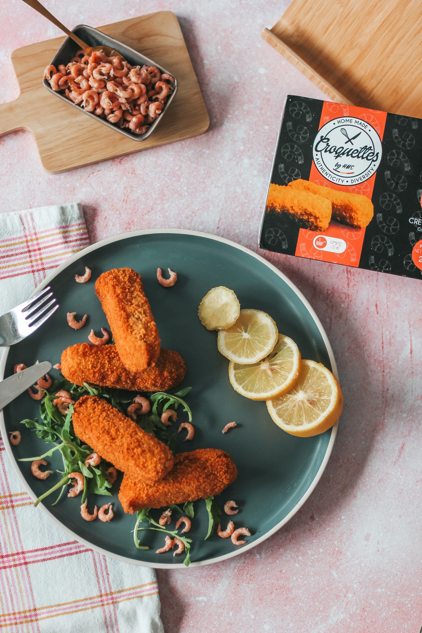 Croquettes de crevettes 4x70g fabrication maison format stick