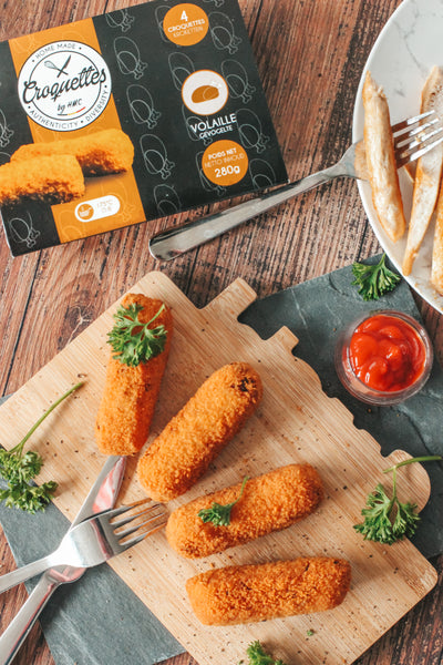 Croquettes volaille 4X70g fabrication maison format stick